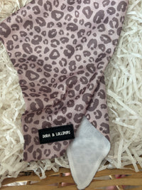 Mocha Cow Print Neck Scarf / Bandana