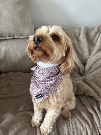 Mocha Cow Print Neck Scarf / Bandana