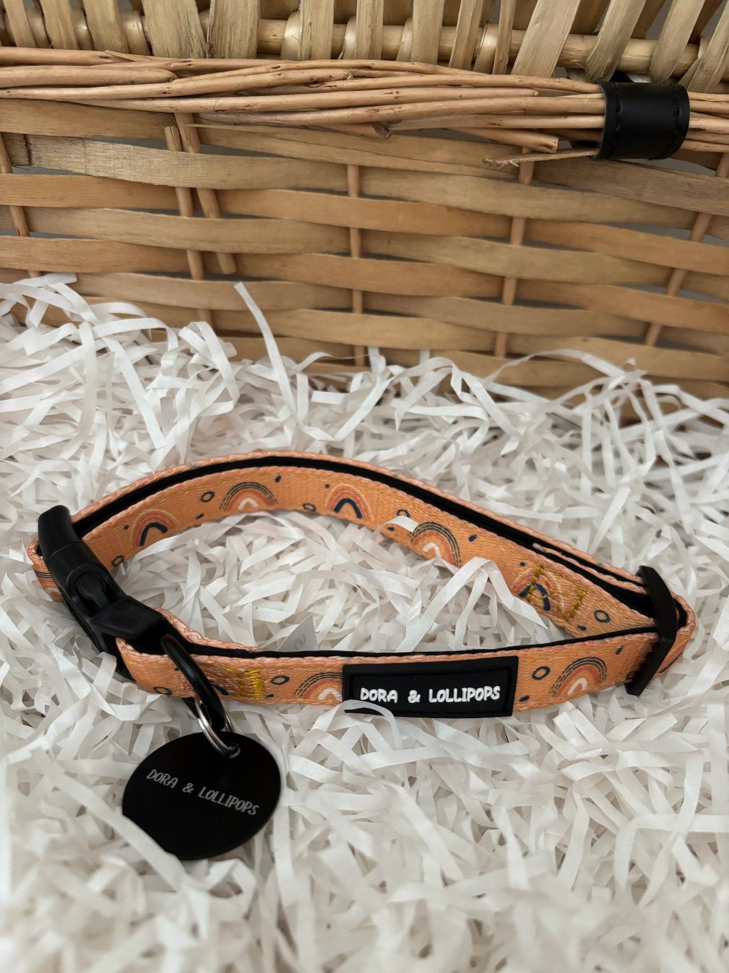 Boho Rainbows Dog Collar