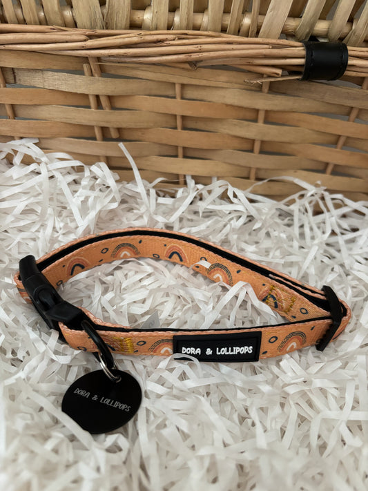 Boho Rainbows Dog Collar
