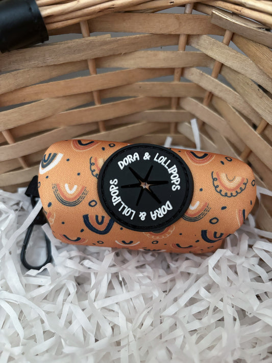 Boho Rainbows Poop Bag Holder / Mini Treat Bag