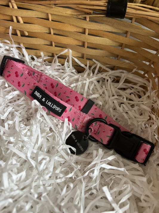 Cherry Drops Dog Collar