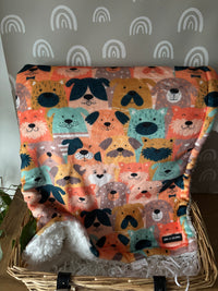 Dogs Club Fleece Snuggle Blanket