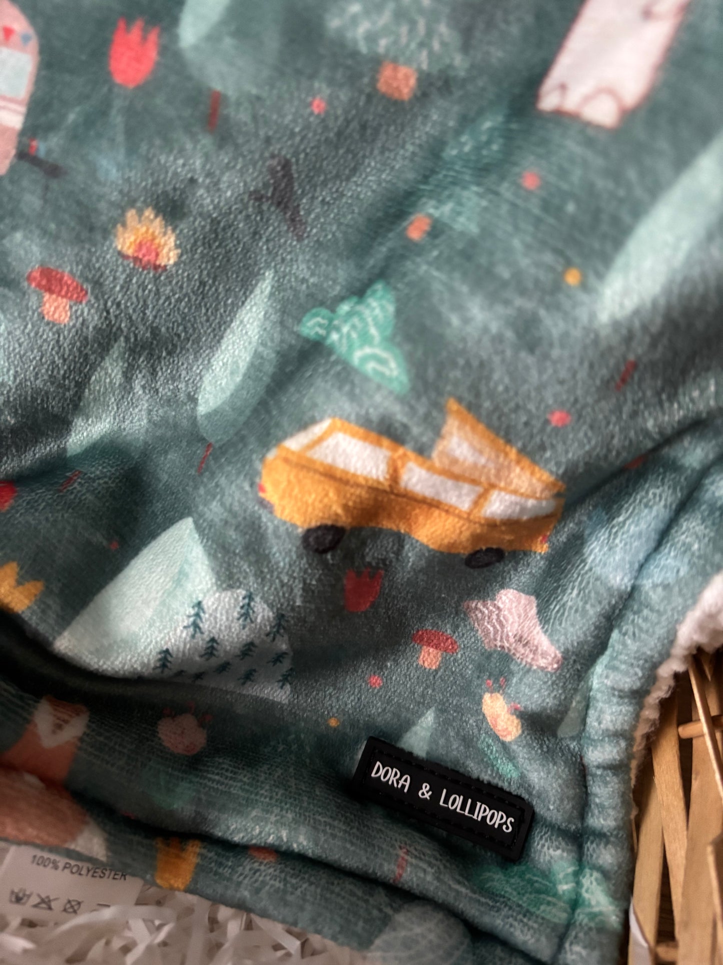 Outdoor Explorer Fleece Snuggle Blanket