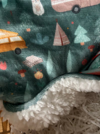 Outdoor Explorer Fleece Snuggle Blanket
