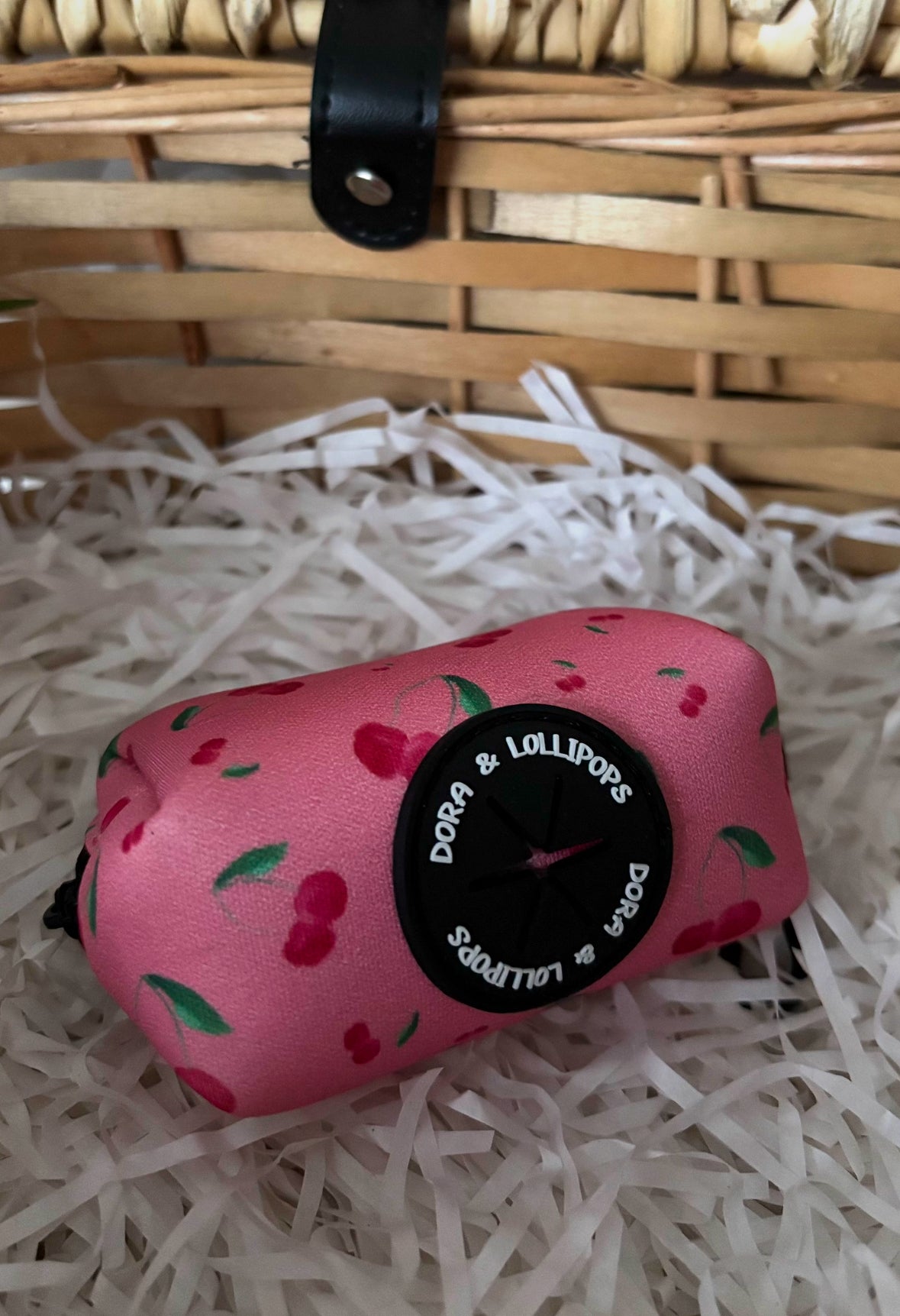 Cherry Drops Poop Bag Holder / Mini Treat Bag