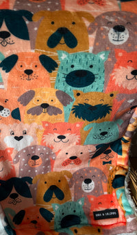 Dogs Club Fleece Snuggle Blanket
